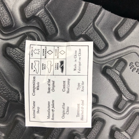 NIB Bearpaw Arden Boots in Black Women’s 9 Winter Pull On Sheep Fur Lined Shoes - Picture 5 of 8